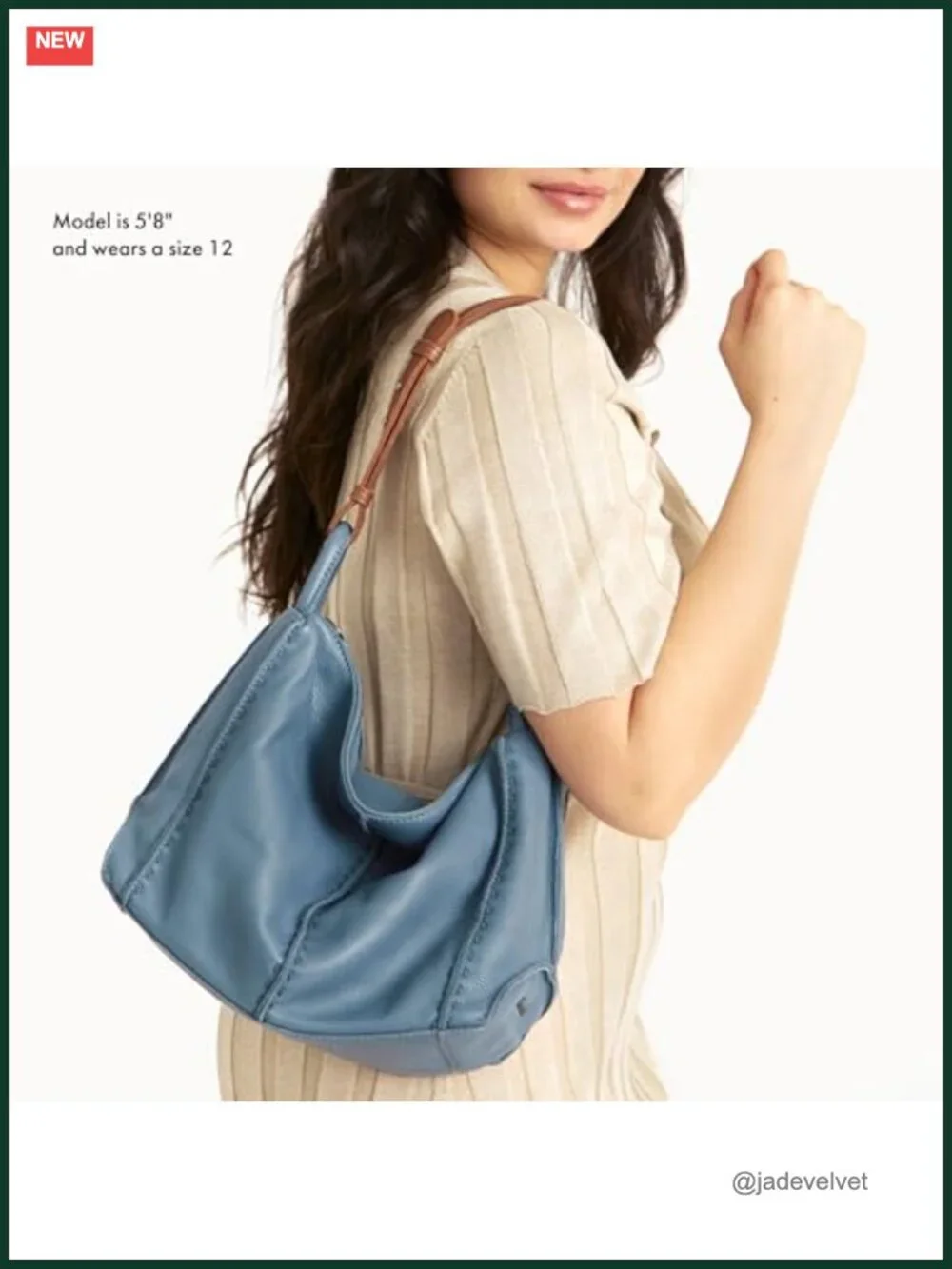 Large Hobo Purse with Zipper Pocket - Premium Cowhide Leather Handbag for